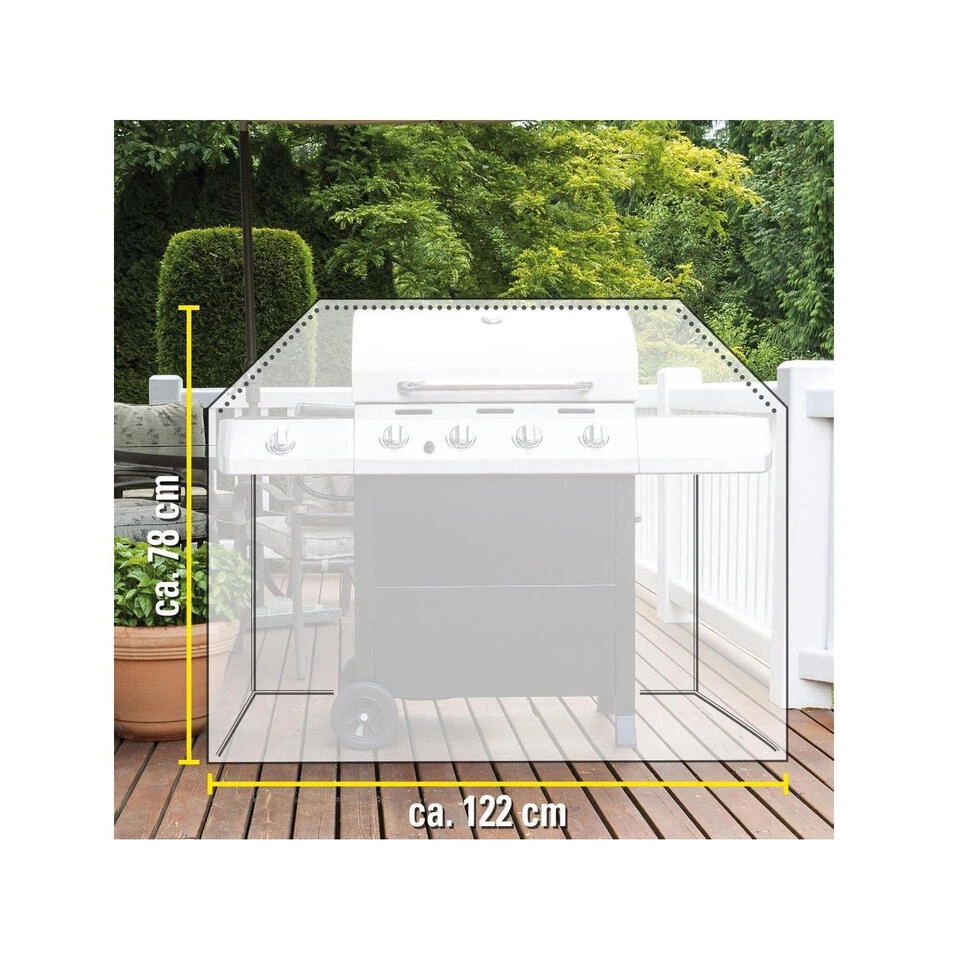 Kinzo Barbecuehoes - Rechthoekig - Groen - 122 X 71 X 72 Cm - Image 2