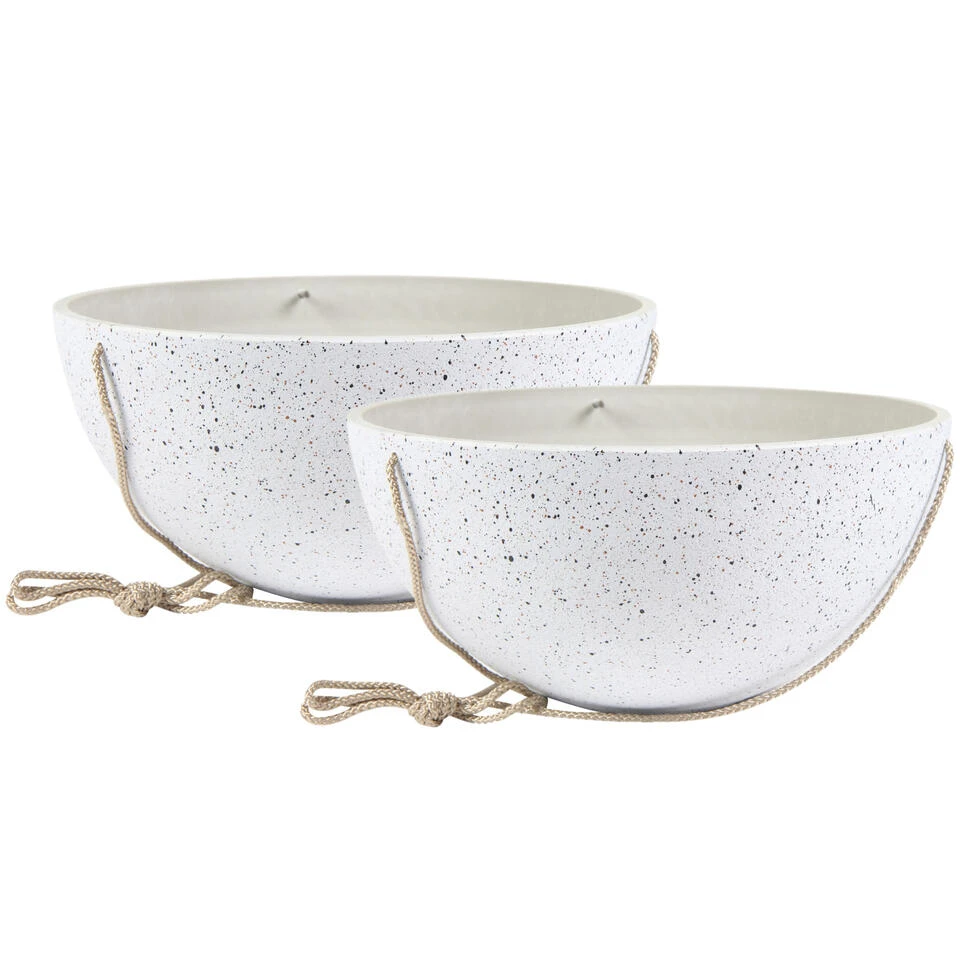 Ter Steege Plantenpot - Hangend - Wit - Kunststof - 25 X 12 Cm - Image 3