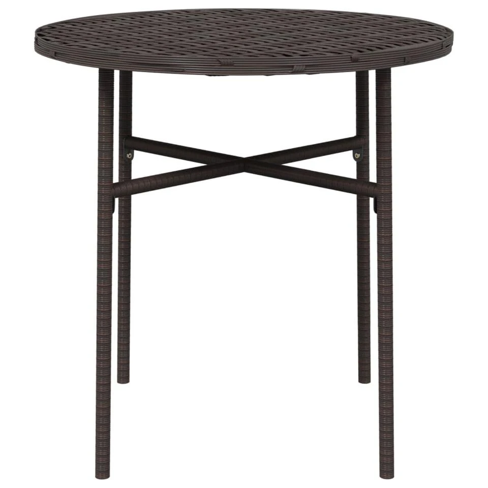 VidaXL Salontafel 45 Cm Poly Rattan Bruin - Image 3
