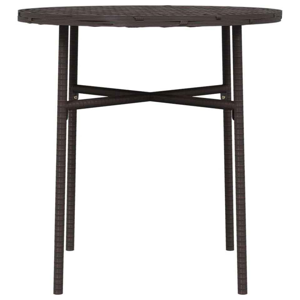 VidaXL Salontafel 45 Cm Poly Rattan Bruin - Image 4