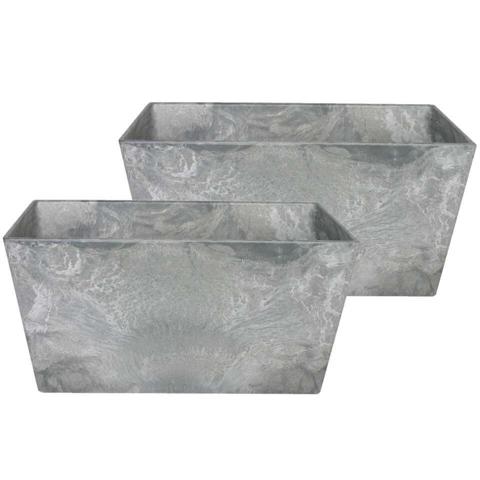 Steege Plantenbak - Gerecycled Kunststof - Grijs - 30 X 14 Cm - Afbeelding 3