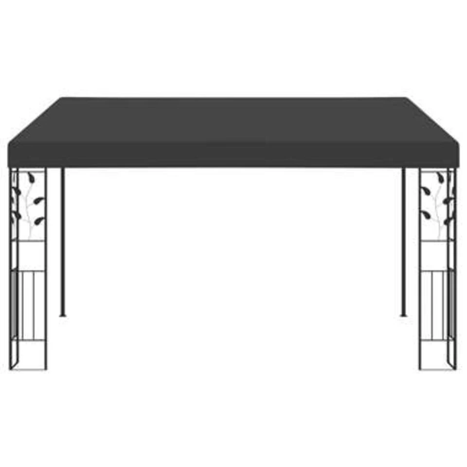 VidaXL Wandprieel 4x3x2,5 M Antraciet - Afbeelding 4