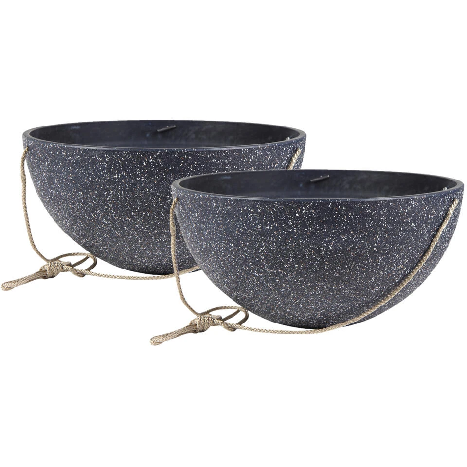 Ter Steege Plantenpot - Hangend - Zwart - Kunststof - 35 X 17 Cm - Image 3