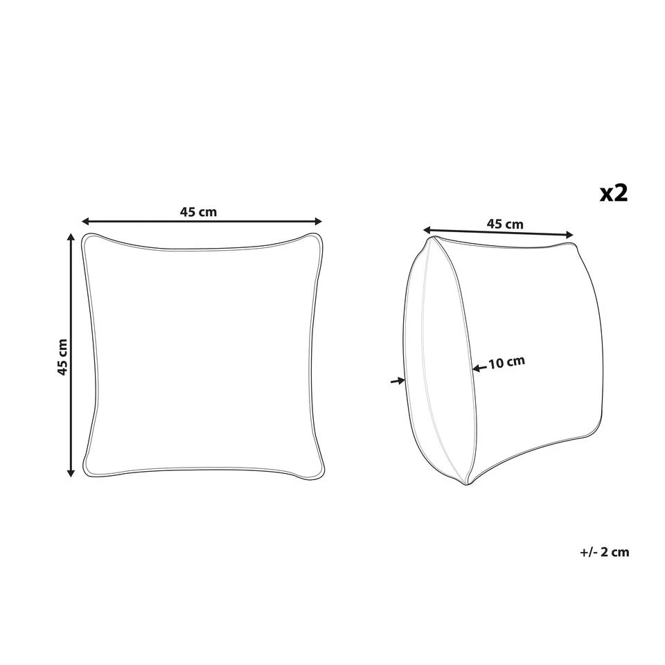 Beliani Buitenkussen TSOTYLI - Groen Polyester - Image 2