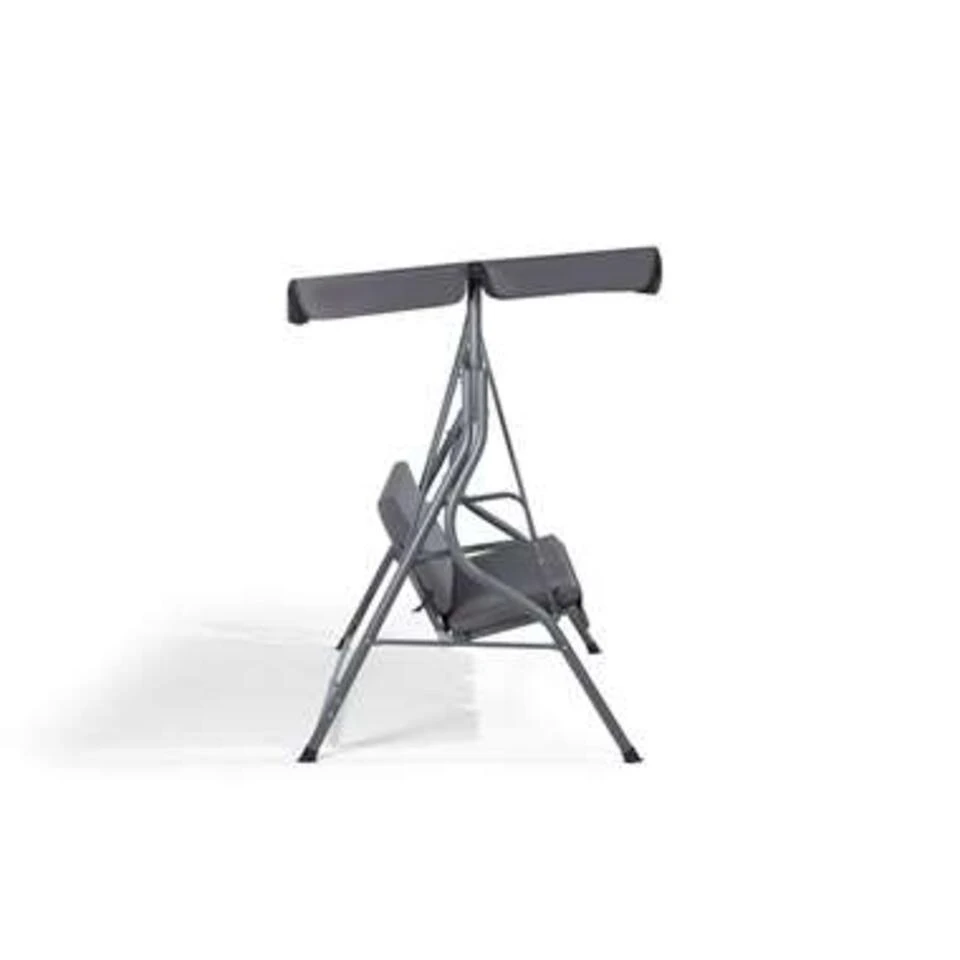 Beliani Schommelbank CHAPLIN - Grijs Polyester - Image 4